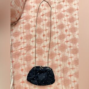 Bijoux Terner Navy Crossbody Bag with Chain Strap